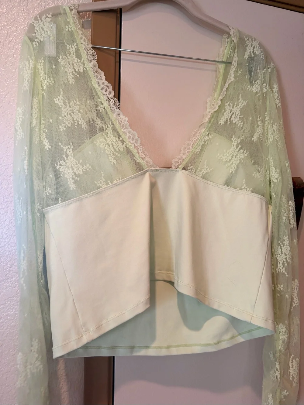 Free People sheer lace